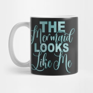 Copy of The mermaid looks like me black girl Mug